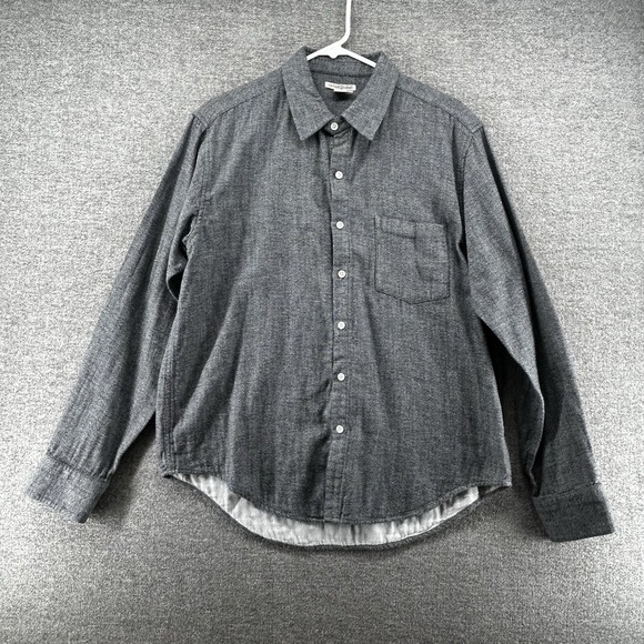 Other - Carbon 2 Cobalt Long Sleeve Shirt Men Medium Gray 100% Cotton Button Up